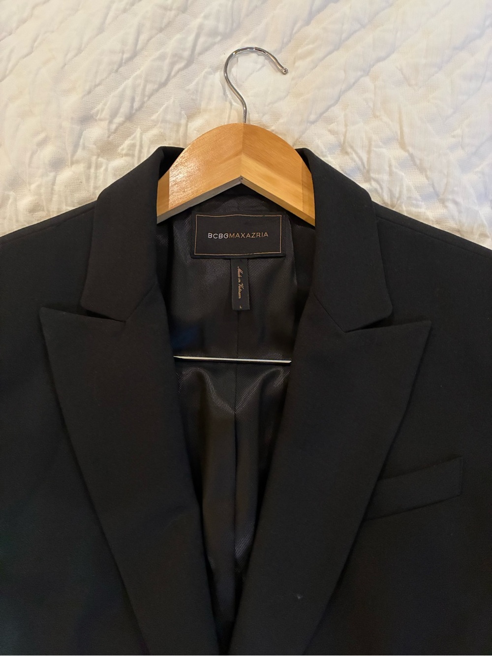 BCBGMaxAzria Black Women's Tailored Blazer